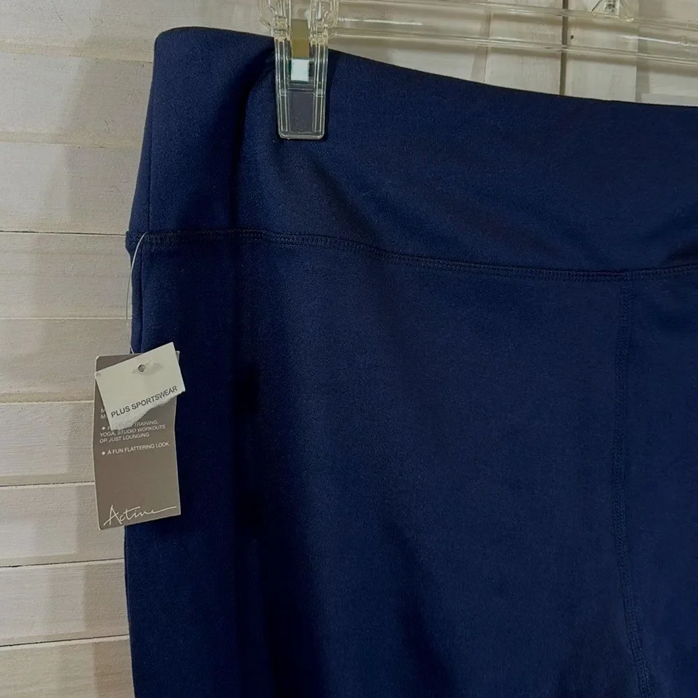 Cato Active Leggings Deep Navy Blue Size 18/20W  NWT